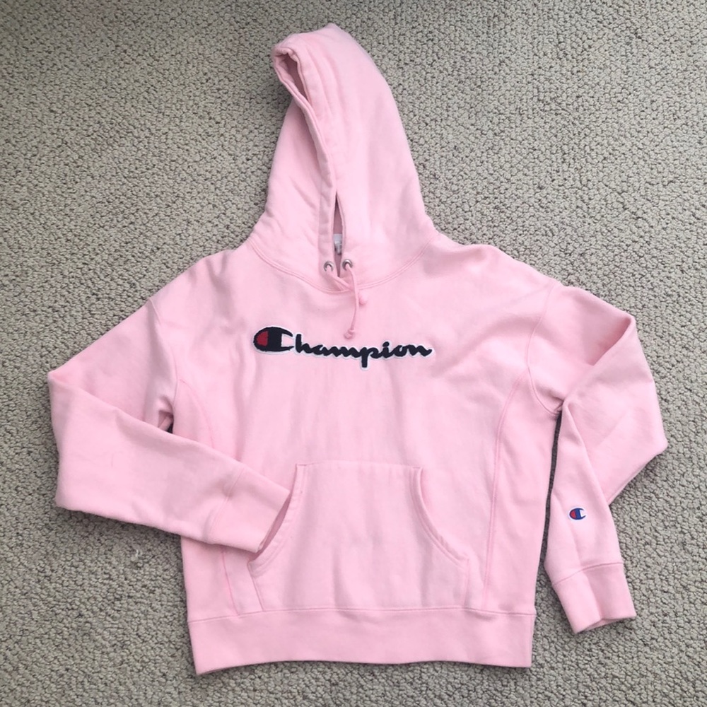 Pink Champion hoodie